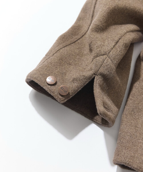 FREAK'S STORE（フリークスストア）の「RED KAP/レッドキャップ 別注 WOOL CHORE COAT/ウールチョアコート（ステンカラーコート・メンズ・ブラック/キャメル/ベージュ/ネイビー・MEDIUM/LARGE）」の21枚目の写真