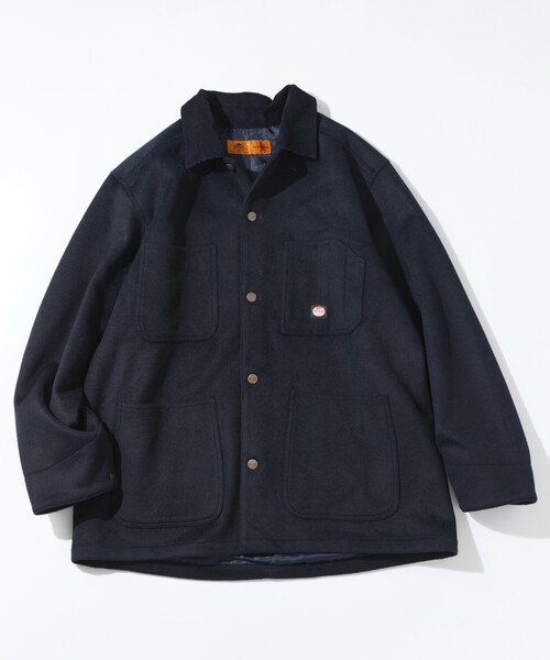 FREAK'S STORE（フリークスストア）の「RED KAP/レッドキャップ 別注 WOOL CHORE COAT/ウールチョアコート（ステンカラーコート・メンズ・ブラック/キャメル/ベージュ/ネイビー・MEDIUM/LARGE）」の22枚目の写真