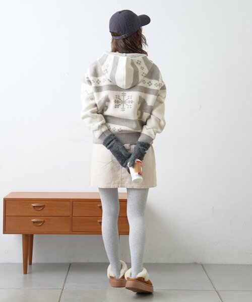 GEVACO（ゲバコ）の「【GEVACO】カウチンフーディニットカーディガン（カーディガン/ボレロ・レディース・グレー/ネイビー・LARGE/ONE SIZE）」の18枚目の写真