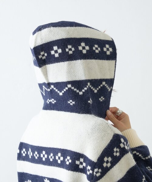 GEVACO（ゲバコ）の「【GEVACO】カウチンフーディニットカーディガン（カーディガン/ボレロ・レディース・グレー/ネイビー・LARGE/ONE SIZE）」の22枚目の写真