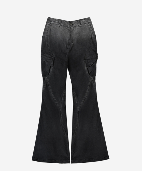 BLR(ビーエルアール)の「Curved Multi Cargo Work Pants(その他パンツ・レディース・ブラック・SMALL/MEDIUM)」の2枚目の写真