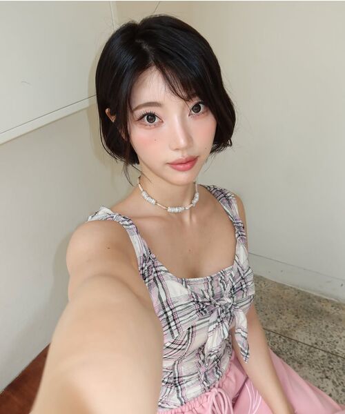 NAKED SURF CLUB（ネイキッドサーフクラブ）の「チェックリボンスリーブレス（ブラック）（Tシャツ/カットソー・レディース・その他・SMALL/MEDIUM）」の17枚目の写真