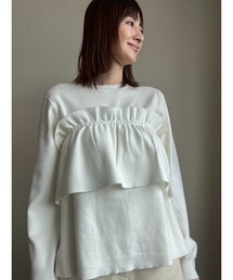 Day and Grade | 【前田ゆかセレクト】2WAYフリルデザインプルオーバー(Tシャツ/カットソー)