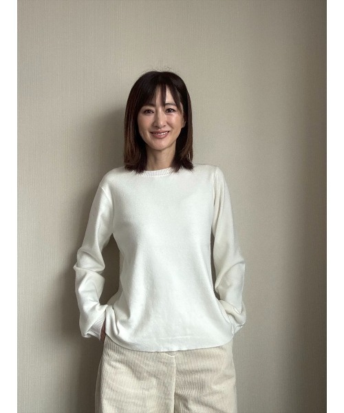 Day and Grade(デイアンドグレイド)の「【前田ゆかセレクト】2WAYフリルデザインプルオーバー(Tシャツ/カットソー・レディース・グレー/アイボリー・FREE)」の7枚目の写真