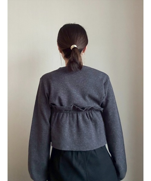 Day and Grade(デイアンドグレイド)の「【前田ゆかセレクト】2WAYフリルデザインプルオーバー(Tシャツ/カットソー・レディース・グレー/アイボリー・FREE)」の18枚目の写真