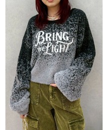 EVRIS | ロゴシャギーニットトップス(ニット/セーター)