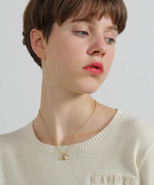 AVIREX(アヴィレックス)の「HEART 2TOP NECKLACE(GOLD) by J.H.M CO.,LTD.(ネックレス・レディース・ゴールド・F)」の5枚目の写真