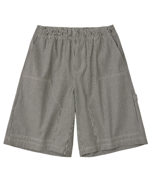 PARAKEET(パラキート)の「ストライプカーペンタースショートパンツ(ブラック)(その他パンツ・レディース・ブラック・SMALL/LARGE)」の2枚目の写真