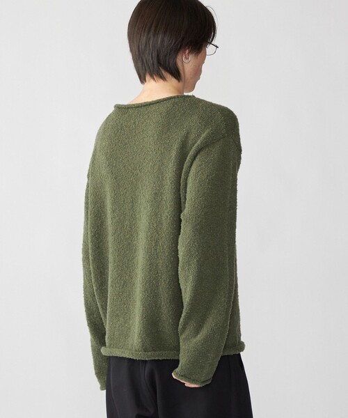 City Ambient Products(シティアンビエントプロダクツ)の「City Ambient Products: スーパーソフト ブークレ ロール ニット(ニット/セーター・メンズ・ライトオリーブ/ダークグレー/ネイビー・SMALL/MEDIUM/LARGE)」の22枚目の写真