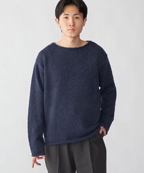 City Ambient Products(シティアンビエントプロダクツ)の「City Ambient Products: スーパーソフト ブークレ ロール ニット(ニット/セーター・メンズ・ライトオリーブ/ダークグレー/ネイビー・SMALL/MEDIUM/LARGE)」の17枚目の写真