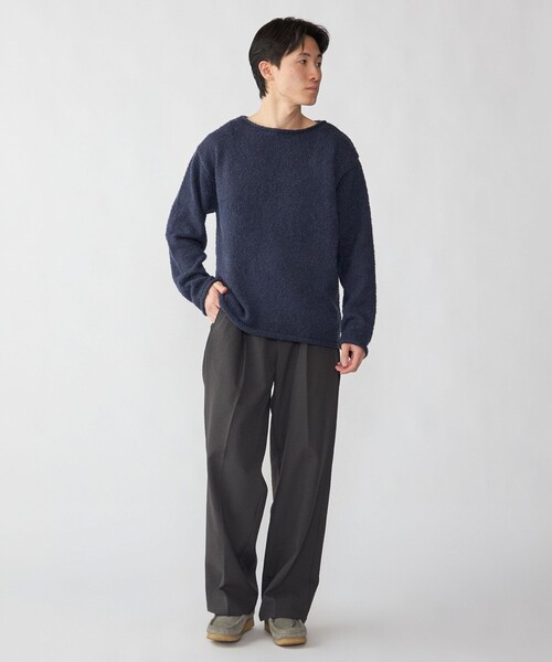 City Ambient Products(シティアンビエントプロダクツ)の「City Ambient Products: スーパーソフト ブークレ ロール ニット(ニット/セーター・メンズ・ライトオリーブ/ダークグレー/ネイビー・SMALL/MEDIUM/LARGE)」の19枚目の写真
