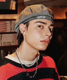 SLEEPYSLIP（スリーピースリップ）の「[unisex]SL HERRINGBONE BLACK NEWSBOY CAP（ハンチング/ベレー帽）」