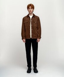SOLEW（ソル）の「Suede Outer Shirt_Brown（その他アウター）」