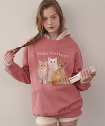 LULUCHOU（ルルシュ）の「Cat Friends Sweatshirt - ROSE PINK（スウェット）」