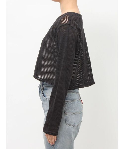 Ungrid（アングリッド）の「メッシュショートカーディガン（カーディガン/ボレロ・レディース・アイボリー/パープル/ブラック・FREE）」の16枚目の写真