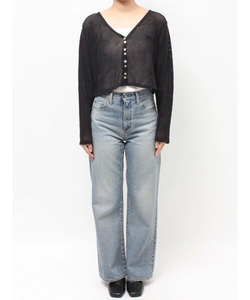 Ungrid（アングリッド）の「メッシュショートカーディガン（カーディガン/ボレロ・レディース・アイボリー/パープル/ブラック・FREE）」の22枚目の写真