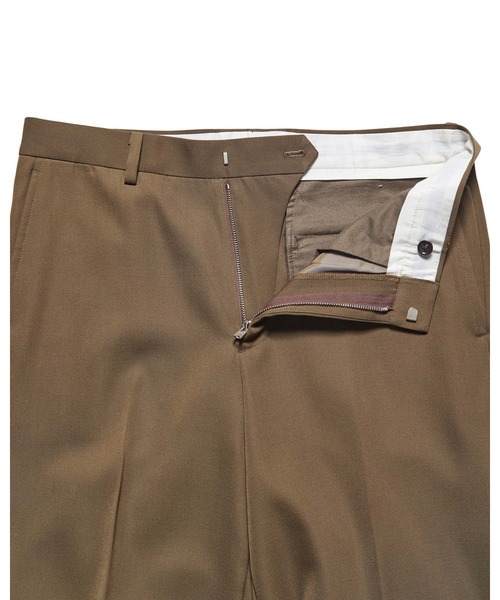 SOPHNET.（ソフネット）の「DOESKIN WOOL TUCK SLACKS（スウェットパンツ・メンズ・ブラック/ブラウン・3/2/4/1/5）」の9枚目の写真