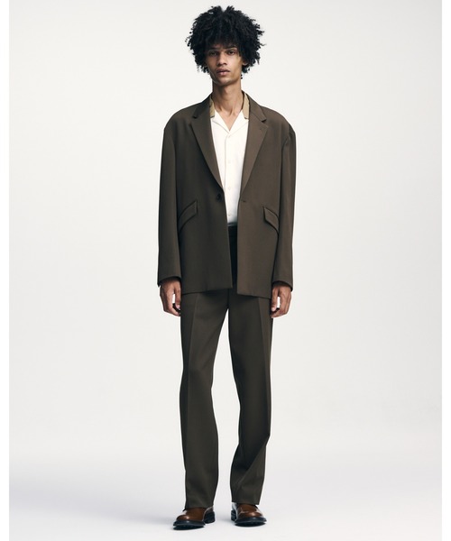 SOPHNET.（ソフネット）の「DOESKIN WOOL TUCK SLACKS（スウェットパンツ・メンズ・ブラック/ブラウン・3/2/4/1/5）」の4枚目の写真