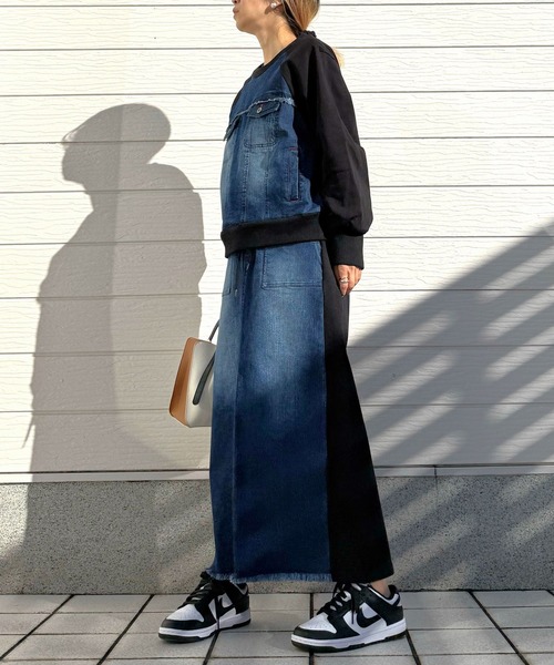 Q（キュー）の「ショルダーバッグ付き トート（トートバッグ・レディース・ライトブルー/アイボリー・ONE SIZE）」の21枚目の写真