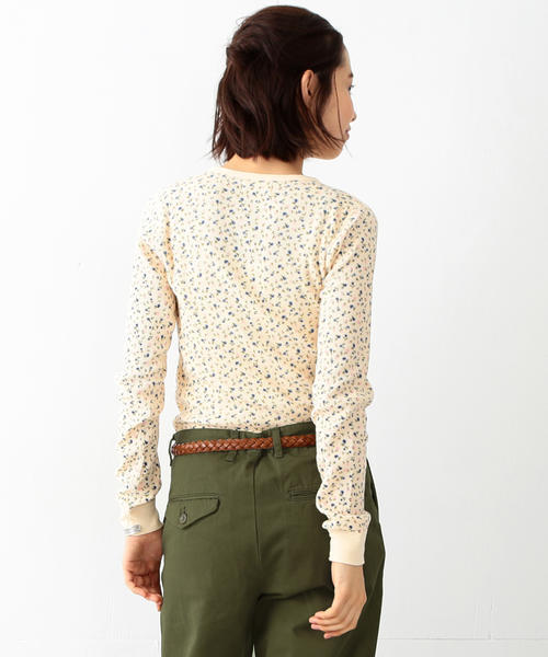 BEAMS BOY（ビームスボーイ）の「BEAMS BOY / フラワー プリント サーマル クルー（Tシャツ/カットソー・レディース・ホワイト/ナチュラル・ONE SIZE）」の9枚目の写真