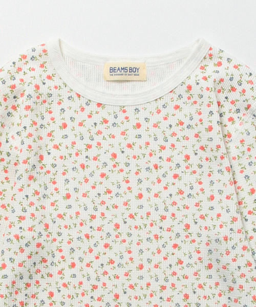 BEAMS BOY（ビームスボーイ）の「BEAMS BOY / フラワー プリント サーマル クルー（Tシャツ/カットソー・レディース・ホワイト/ナチュラル・ONE SIZE）」の12枚目の写真