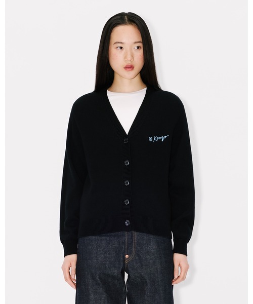 KENZO(ケンゾー)の「'KENZO Wild Tiger' カーディガン イン ウール コットン(カーディガン/ボレロ・レディース・ブラック系その他5・SMALL)」の3枚目の写真
