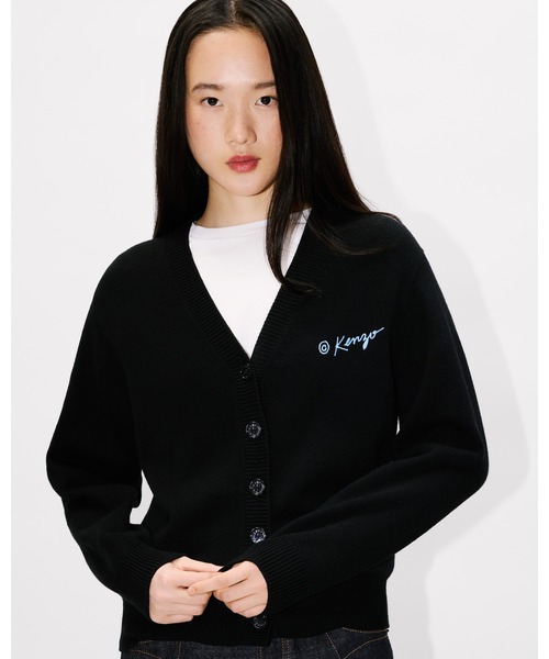 KENZO(ケンゾー)の「'KENZO Wild Tiger' カーディガン イン ウール コットン(カーディガン/ボレロ・レディース・ブラック系その他5・SMALL)」の5枚目の写真