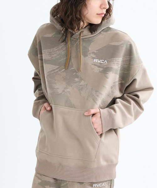 RVCA(ルーカ)の「RVCA WRWB FADE HD(パーカー・メンズ・カーキ/ブラック系2・L/M)」の1枚目の写真