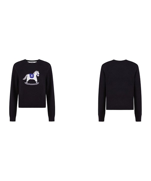 Fano Studios(ファノ ストゥディオズ)の「木馬モチーフ ジャガードニットトップス FD25S138【Fano Studios】【2025AW】(ニット/セーター・レディース・ブラック・M/L/S)」の12枚目の写真