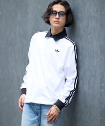 adidas | adidas/アディダス 3-STRIPS RUGBY LOGO POLO SHIRTS スリーストライプス 長袖ポロ 2026秋冬 秋服(ポロシャツ)