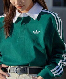 adidas（アディダス）の「adidas/アディダス 3-STRIPS RUGBY LOGO POLO SHIRTS スリーストライプス 長袖ポロ 2026年春夏（ポロシャツ）」