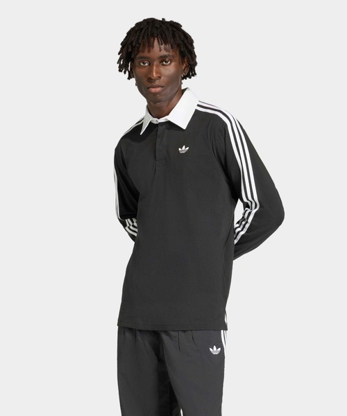 adidas/アディダス 3-STRIPS RUGBY LOGO POLO SHIRTS スリーストライプ
