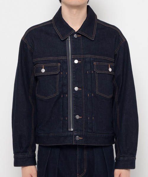 HARE（ハレ）の「【SET UP対応】ZIPトラッカーデニムブルゾン(HARE)（ブルゾン・メンズ・ネイビー/ブラック/ホワイト・SMALL/MEDIUM）」の19枚目の写真