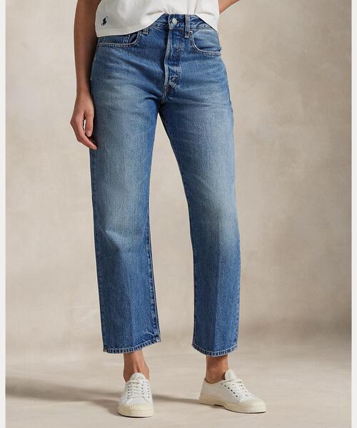POLO RALPH LAUREN(ポロ ラルフ ローレン)の「リラックス ストレート クロップド ジーンズ(デニムパンツ・レディース・ブルー・30R/29R/28R/27R/26R/25R/24R)」の3枚目の写真