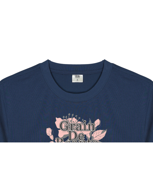 GRAIN DE BEAUTE（グランデボーテ）の「SIGNATURE T-SHIRT 03 [NAVY]（Tシャツ/カットソー・レディース・ネイビー・S/M/L/XL）」の4枚目の写真