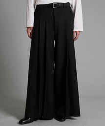 VELNUS | 【VELNUS】Asymmetric tuck pleat twill wide slacks/アシンメトリータックプリーツツイルワイドスラックス(スラックス)