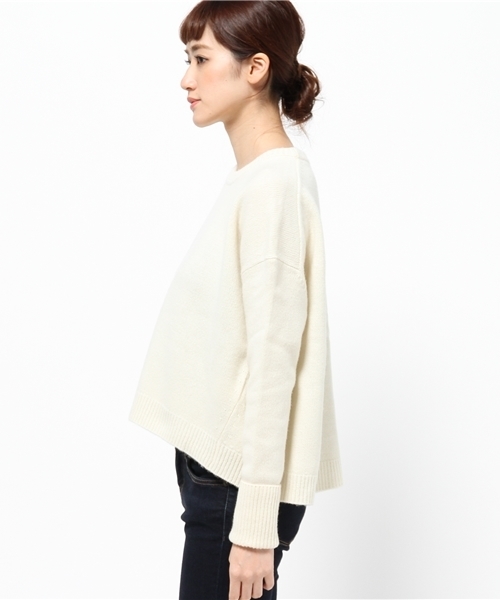 JOURNAL STANDARD(ジャーナルスタンダード)の「《追加》BIGシルエット クループルオーバー#(ニット/セーター・レディース・ホワイト/キャメル/ベージュ系その他/グレー・FREE)」の13枚目の写真