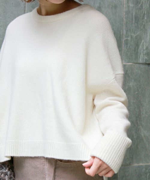 JOURNAL STANDARD(ジャーナルスタンダード)の「《追加》BIGシルエット クループルオーバー#(ニット/セーター・レディース・ホワイト/キャメル/ベージュ系その他/グレー・FREE)」の22枚目の写真