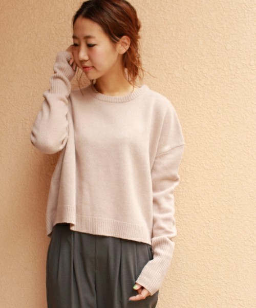 JOURNAL STANDARD(ジャーナルスタンダード)の「《追加》BIGシルエット クループルオーバー#(ニット/セーター・レディース・ホワイト/キャメル/ベージュ系その他/グレー・FREE)」の16枚目の写真