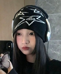 Vini（ヴィニ）の「【Vini】<ソフト ニット> スパイラル スター ビーニー（ニットキャップ/ビーニー）」