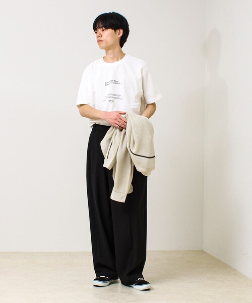 NANGA（ナンガ）の「【NANGA×GLOSTER】別注③ Frontprint Tee（Tシャツ/カットソー・メンズ・ブラック/ブルー/オフホワイト・L/M）」の6枚目の写真
