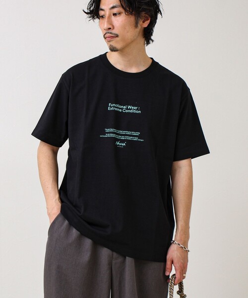 NANGA（ナンガ）の「【NANGA×GLOSTER】別注③ Frontprint Tee（Tシャツ/カットソー・メンズ・ブラック/ブルー/オフホワイト・L/M）」の13枚目の写真