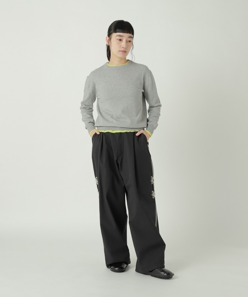 ZUCCa(ズッカ)の「CORD EMBROIDERY BOTTOM / S(その他パンツ・レディース・ホワイト/ブラック/ブラウン・M size)」の8枚目の写真