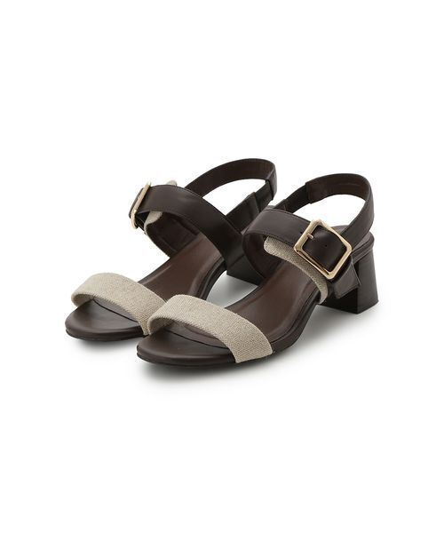 FRAY I.D（フレイアイディー）の「バックルベルトサンダル（サンダル・レディース・ブラック/マルチ/パイソン・36/37/38）」の4枚目の写真