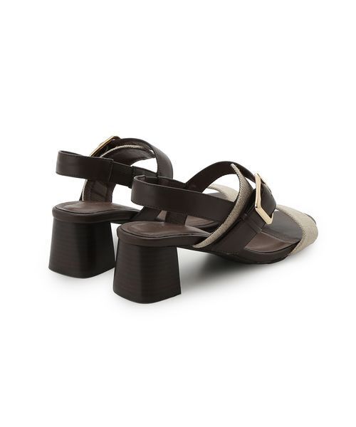 FRAY I.D（フレイアイディー）の「バックルベルトサンダル（サンダル・レディース・ブラック/マルチ/パイソン・36/37/38）」の5枚目の写真