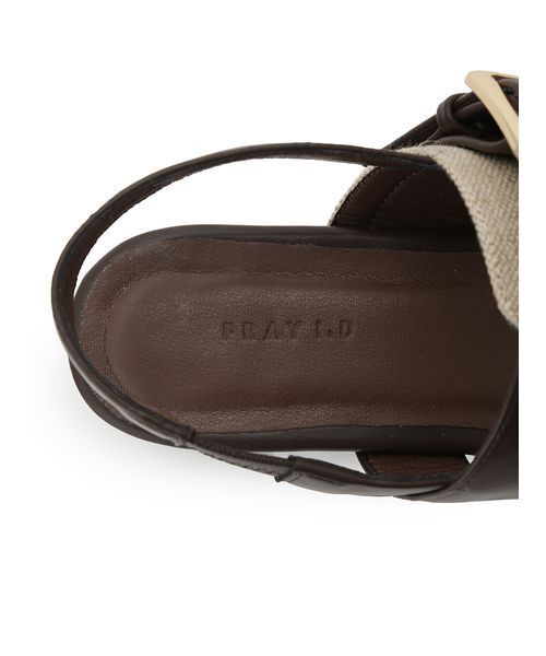 FRAY I.D（フレイアイディー）の「バックルベルトサンダル（サンダル・レディース・ブラック/マルチ/パイソン・36/37/38）」の8枚目の写真