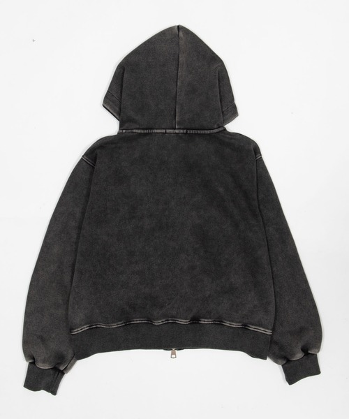 Figments（フィグメンツ）の「クロスショートジップパーカー（パーカー・レディース・スミクロ・FREE）」の5枚目の写真