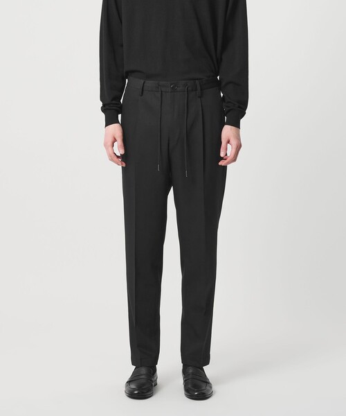 SOVEREIGN(ソブリン)の「<SOVEREIGN> ウール ギャバジン ハーフギャザー イージースラックス(スラックス・メンズ・ブラック・M/L)」の2枚目の写真