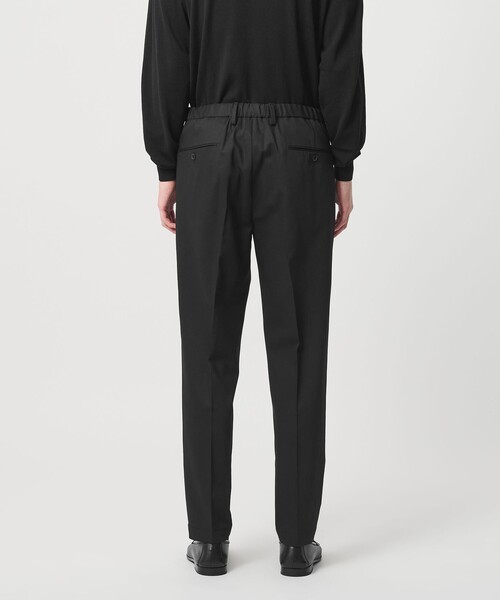 SOVEREIGN(ソブリン)の「<SOVEREIGN> ウール ギャバジン ハーフギャザー イージースラックス(スラックス・メンズ・ブラック・M/L)」の4枚目の写真