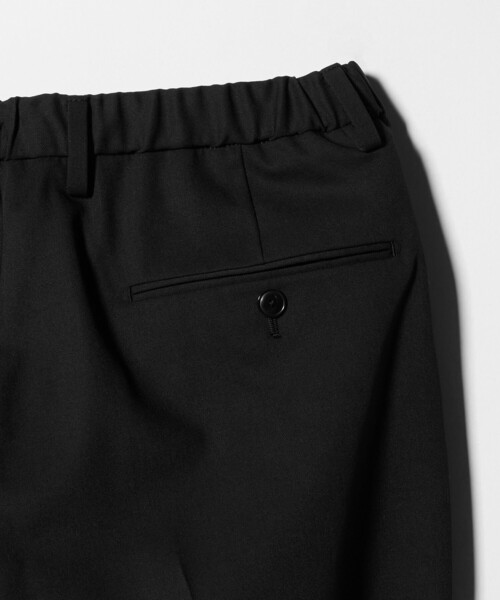 SOVEREIGN(ソブリン)の「<SOVEREIGN> ウール ギャバジン ハーフギャザー イージースラックス(スラックス・メンズ・ブラック・M/L)」の9枚目の写真